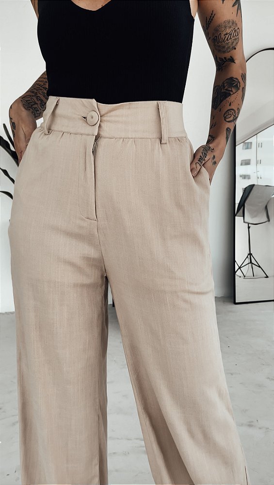 WIDE LEG VANILLA AREIA