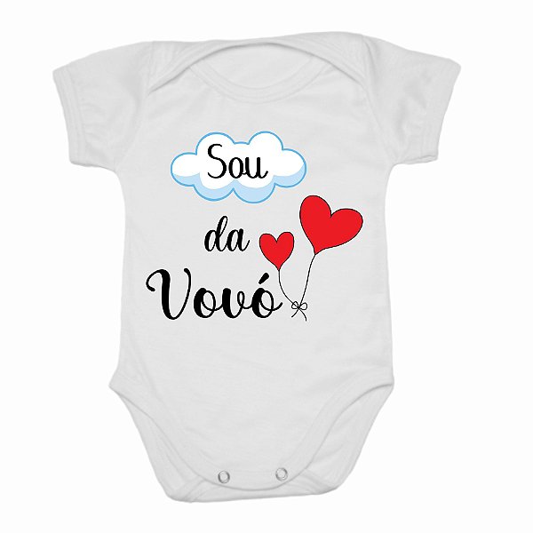 Body Bebê Personalizado - Sou da Vovó