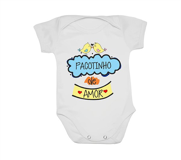 Body Bebê Personalizado - Pacotinho de Amor