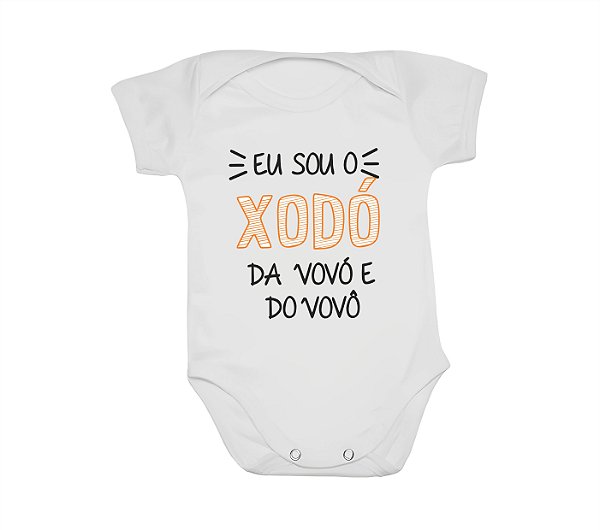 Body Bebê Personalizado - Xodó da Vovó e vovô