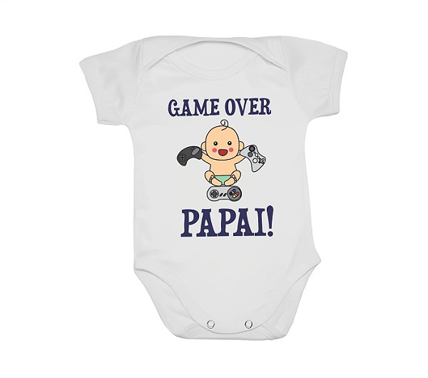 Body  Bebê Personalizado - Game Over Papai