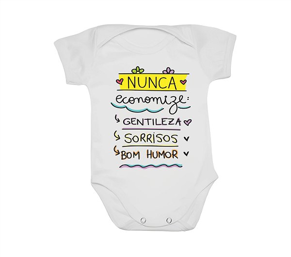 Body Bebê Personalizado - Frase