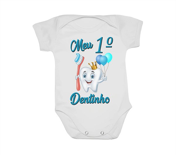 Body Bebê Personalizado - Meu Primeiro Dentinho