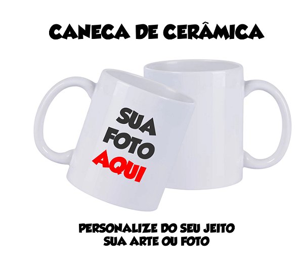 Caneca de Cerâmica Personalizada Crie Conexões e Emoções