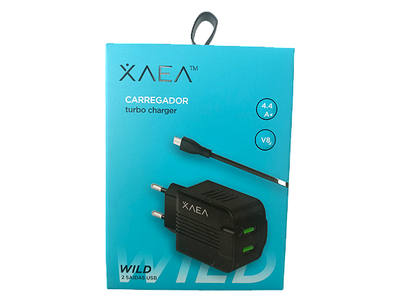 Carregador Turbo Charger com Duas Saídas USB – Potência e Segurança Certificada!