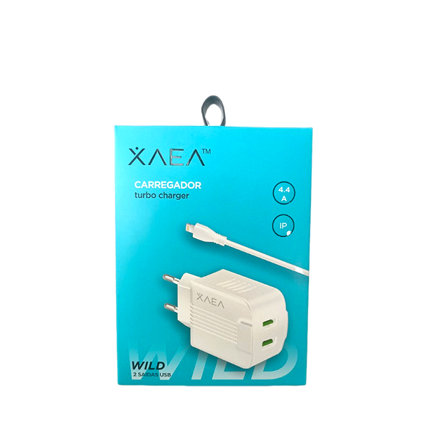 Carregador Turbo Charger com Duas Saídas USB para iPhone – Potência e Segurança!