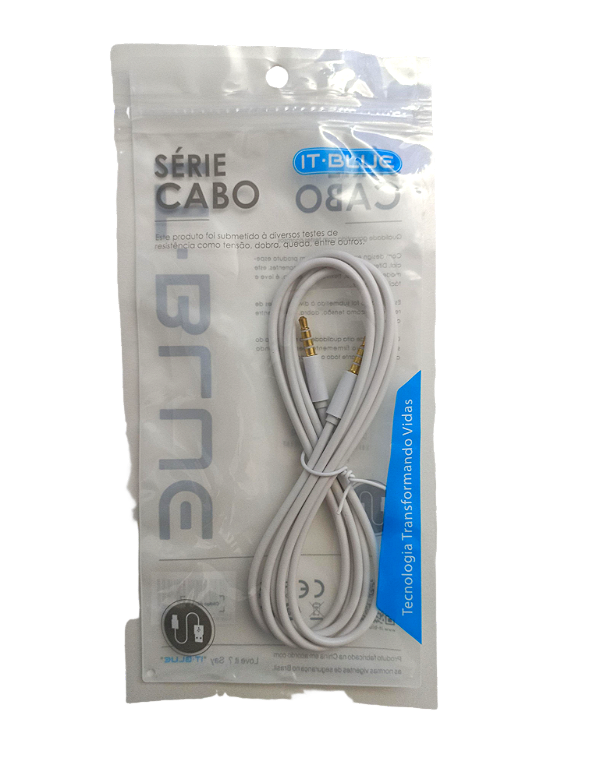 Cabo Auxiliar 3,5mm P3 para P3 IT-BLUE LE-804B