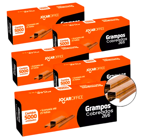GRAMPO COBREADO 26/6 CX/5000 UND