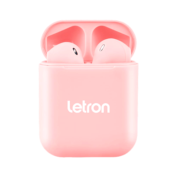 FONE SEM FIO BOX ROSA ESTEREO EARBUDS CASE CARREGADOR BLUETOOTH LETRON