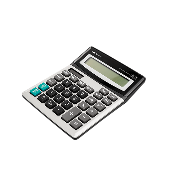 Calculadora de Mesa Bazze ideal pilha AA Escritório Trabalho Estudo