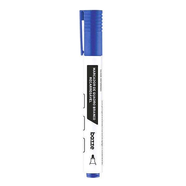 Marcador de Quadro Branco Recarregável Azul