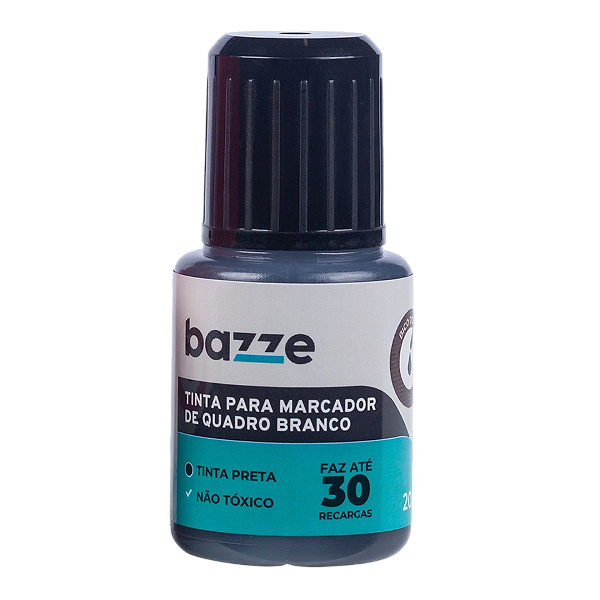 Tinta para Marcador de Quadro Branco Preta 20ml