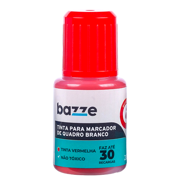 Tinta para Marcador de Quadro Branco Vermelha 20ml