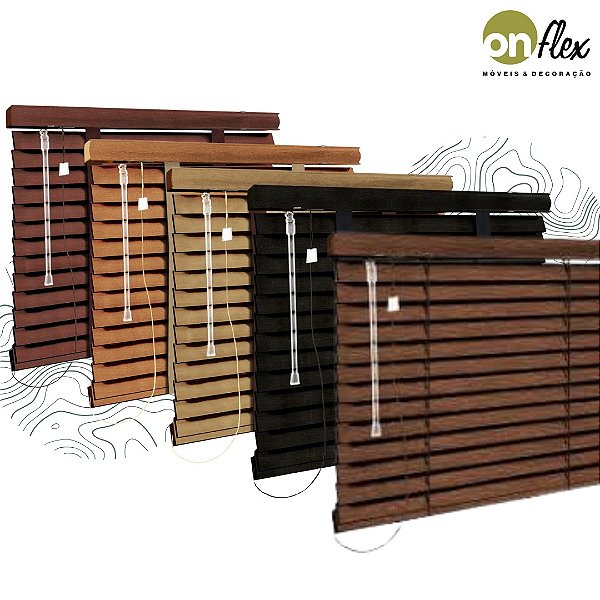 Persiana Horizontal Bambu 50mm inumeros tamanhos, Ideal para salas, quartos, cozinhas, sacadas