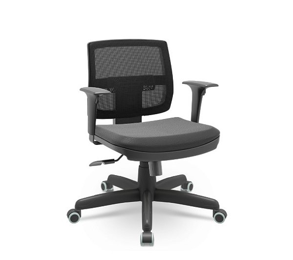 Cadeira Brizza TELA EXECUTIVA, Braço Regulável, Mecanismo Relax.