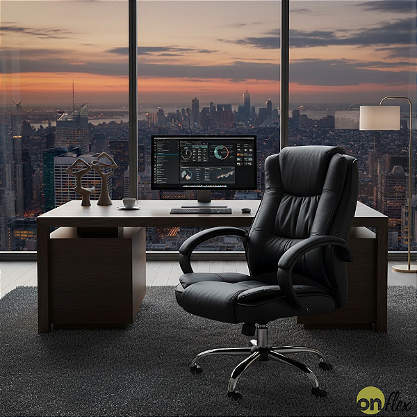 CADEIRA PRESIDENTE PRIME SOFT PRETA