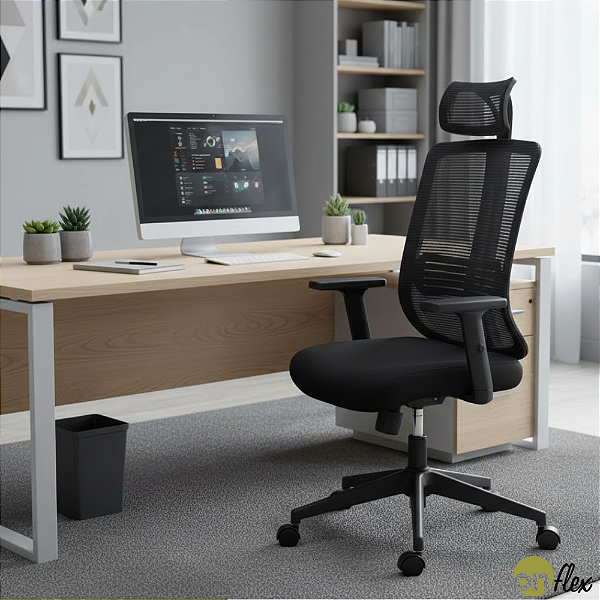 Cadeira Presidente Confort Plus Bulk Preto