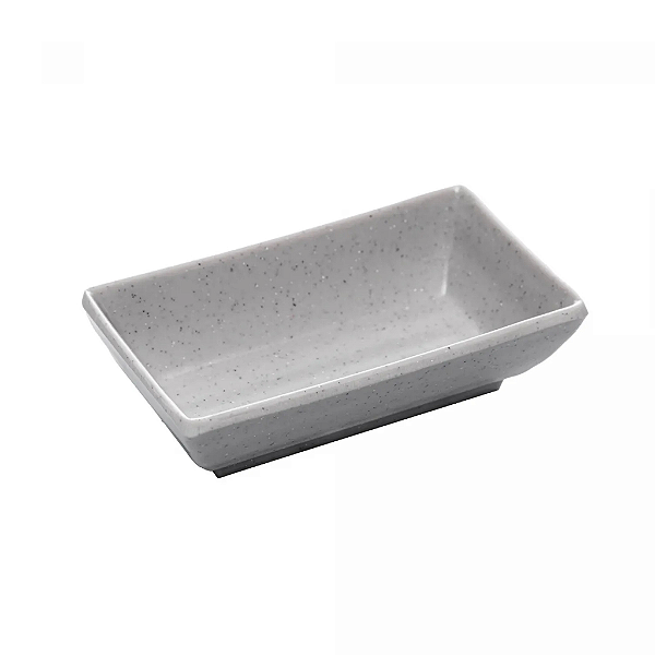 Kit - Porta Shoyu Retangular de Melamina Tóquio Granilite 10cm x 6cm x 3cm