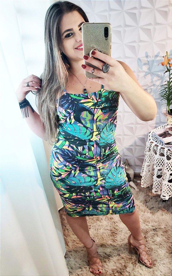 vestido tubinho suplex