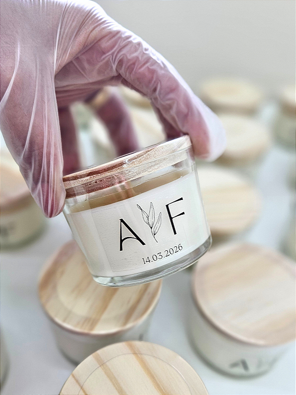 VELA VIDRO 100G - Personalizada