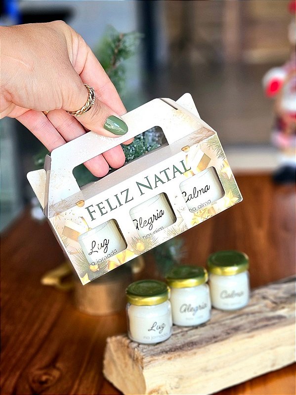 KIT NATAL - 3 MINI VELAS
