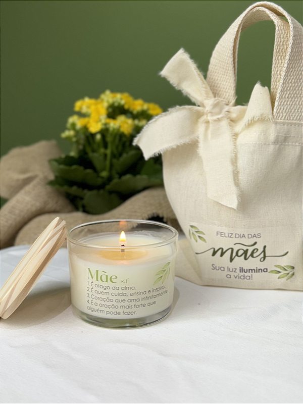 (10 unidades) VELA 100G + MINI ECOBAG - MÃE