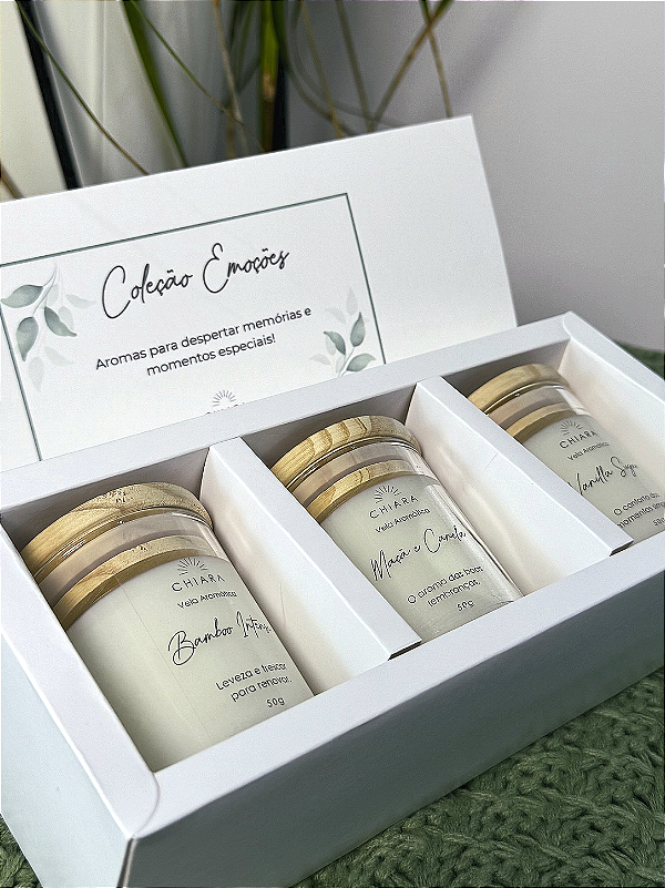Kit 3 VELAS 50g - Coleção Emoções