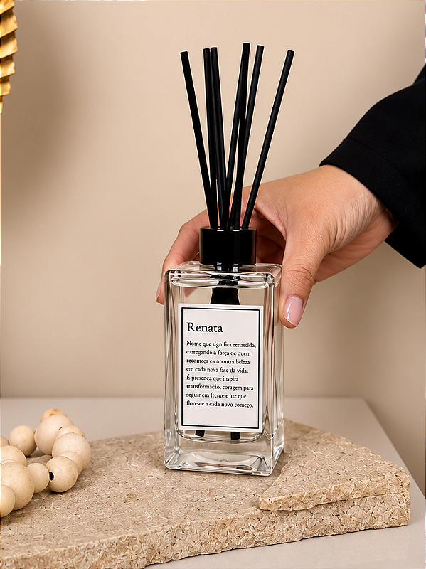 DIFUSOR DE VARETAS 200 ML- Varejo (tampa preta)