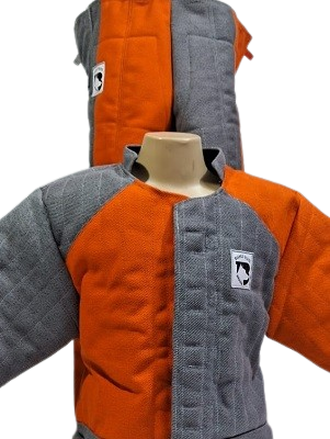 Bite Suit Semi Treinamento - pronta entrega cinza e laranja