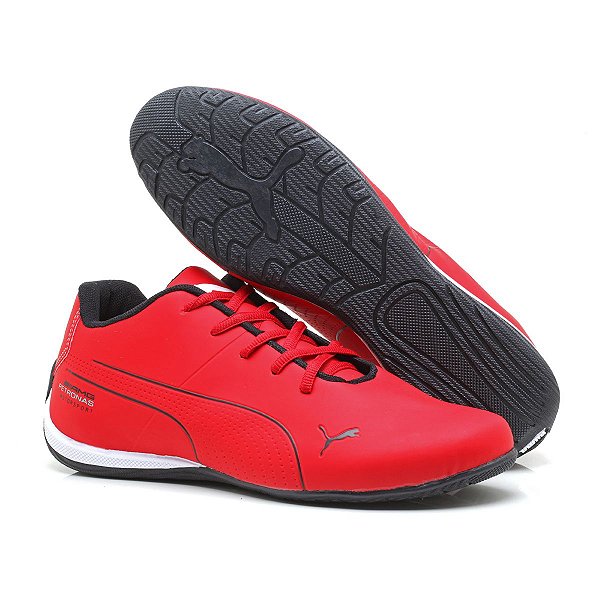 Tênis Masculino Puma Amg Petronas Mercedes Vermelho Preto