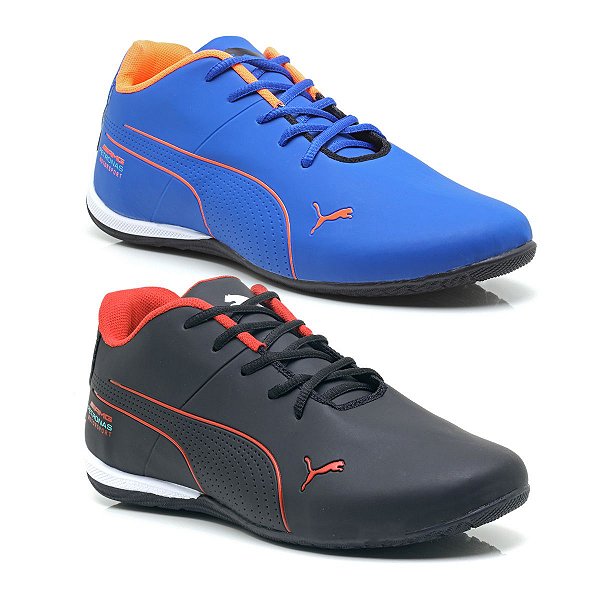 Kit 2 Pares T nis Masculino Puma Amg Petronas Mercedes Azul