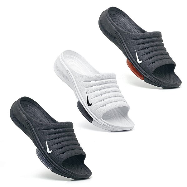 Kit 3 Chinelo Slide Nike Zoom Masculino Sandália Todo Preto, Preto Ver -  Loja de Calçados Online | THOWS