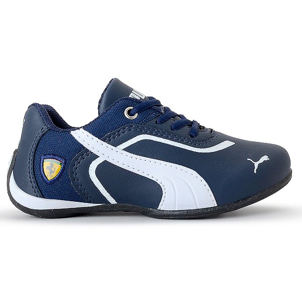Tênis Puma Ferrari New Infantil Marinho