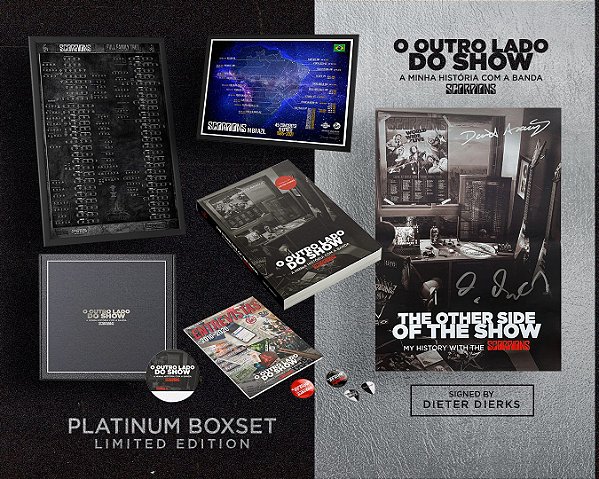 PLATINUM BOXSET "O Outro Lado do Show" [PÔSTER AUTOGRAFADO DIETER DIERKS] ED. LT 15 UNIDADES