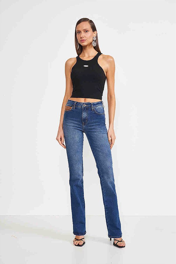 CALÇA JEANS COLCCI BIA INDIGO 38