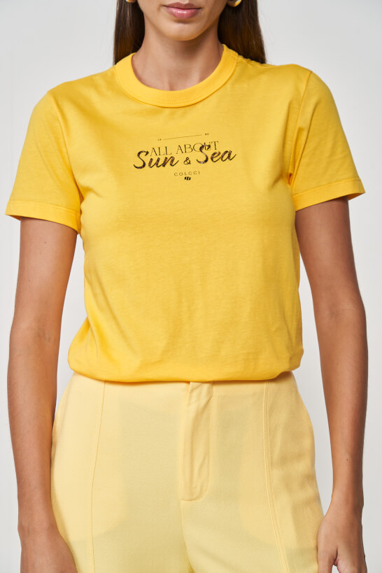 CAMISETA COLCCI AMARELO MAVERA P
