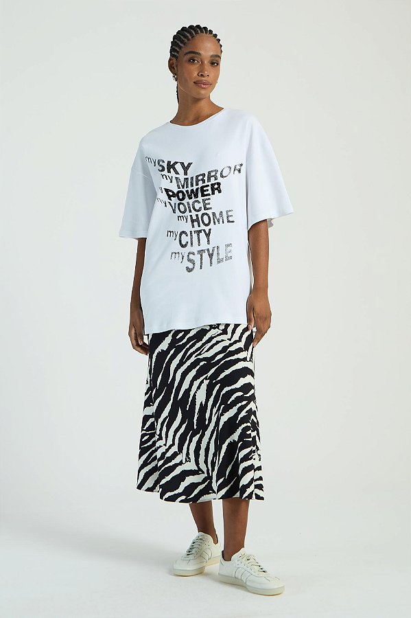 SAIA MIDI MY PLACE EST ZEBRADA G