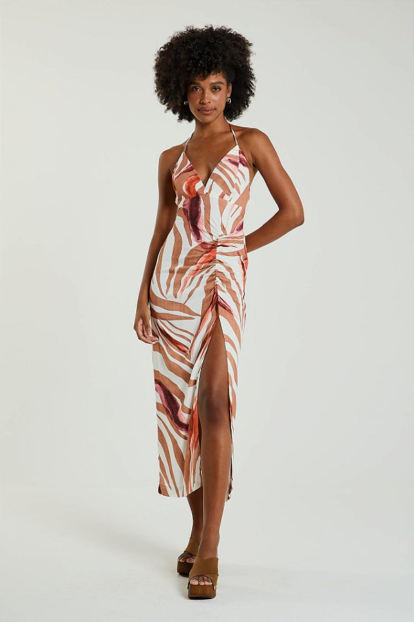 VESTIDO MY PLACE MIDI EST DETALHES M