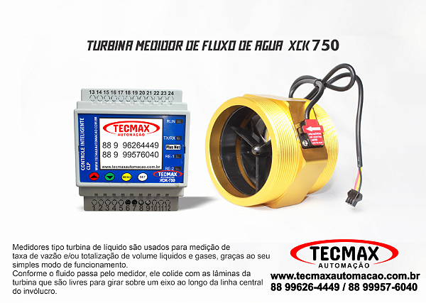 Turbina Medidor de fluxo d'água