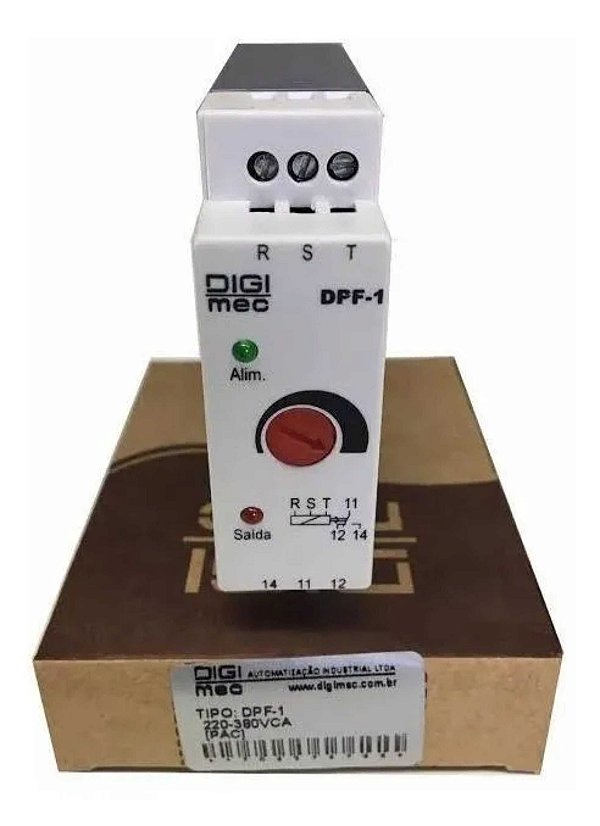 Rele Falta Fase 220/380v S/ Neutro Dpf-1 Digimec