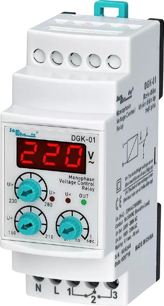 Relés de proteção de tensão e subtensão monofasico 220v