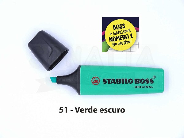 Marcador de Texto STABILO Boss Original - Verde Escuro 51