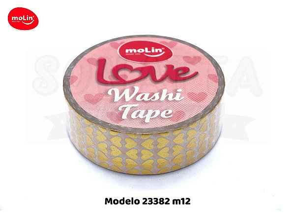 Washi Tape MOLIN Love Avulsa Modelo 12 - 23382