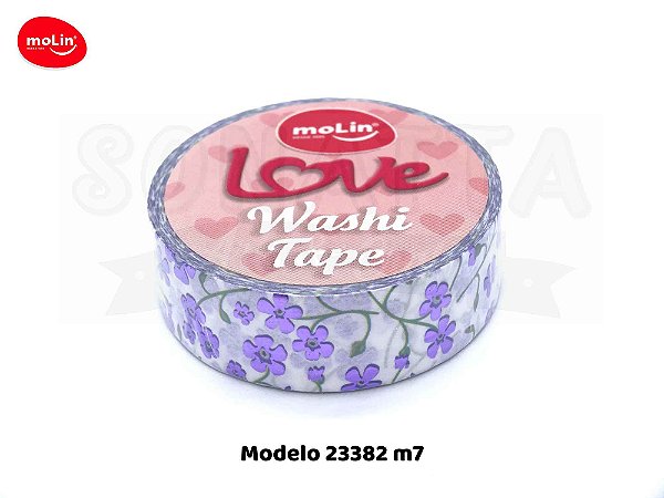 Washi Tape MOLIN Love Avulsa Modelo 7 - 23382