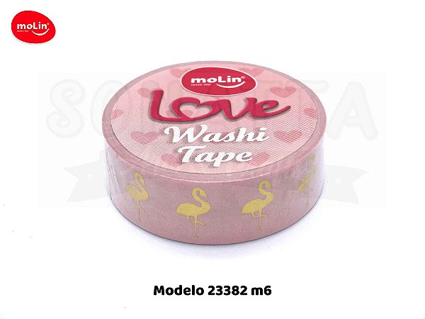 Washi Tape MOLIN Love Avulsa Modelo 6 - 23382
