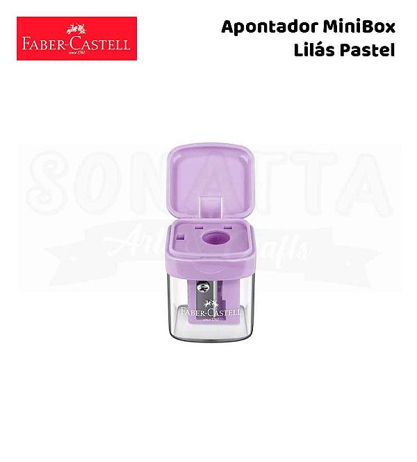 Apontador FABER-CASTELL com Depósito MiniBox - Lilás Pastel