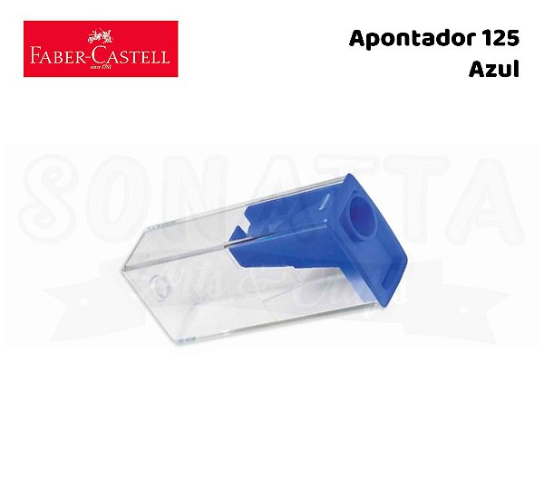 Apontador FABER-CASTELL com Depósito 125LVZF - Azul