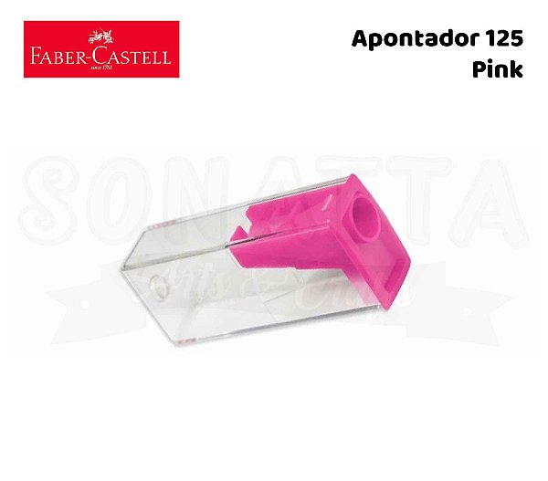 Apontador FABER-CASTELL com Depósito 125LVZF - Pink