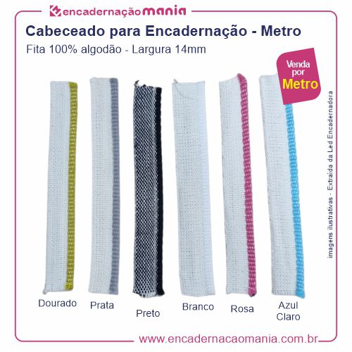 Cabeceado para Encadernação - Metro