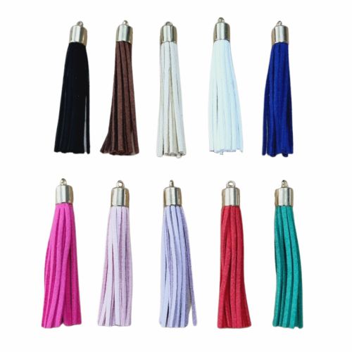 Pct c/ 05 Tassel Camurça Grande - 6cm